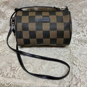 Vintage Vanderbilt Plaid Pouch- Crossbody 8.5in x 6.5in x 3in